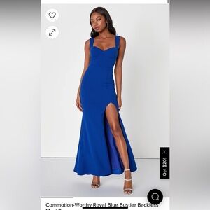 Royal blue formal dress, NWT size small
